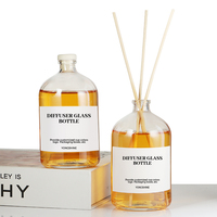 Bouteille diffuseur de parfum en verre transparent 100 ml, flacon vide à col étroit pour diffuseur, bouteille de parfum d'ambiance, logo personnalisé, vente en gros YONGSHINE