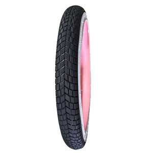 Pneumatici per Bicicletta di Alta Qualità Multicolore <span class=keywords><strong>Rosa</strong></span>/Bianco/Nero, <span class=keywords><strong>Gomme</strong></span> Tubolari in Gomma con Filo Metallico 20*2.125 per E-Bike e Mountain Bike - Product Image 1