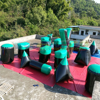 Pistolets laser extérieurs pour enfants paquets de terrain de compétition bunkers de paintball gonflables pour étiquette de tir à l'arc