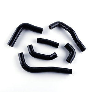 Tuyau en silicone noir adapté à Honda Motor <span class=keywords><strong>Cross</strong></span> CRF450R <span class=keywords><strong>CRF</strong></span> <span class=keywords><strong>450</strong></span> R 2002-2004, kit de tuyau de radiateur en silicone - Product Image 3