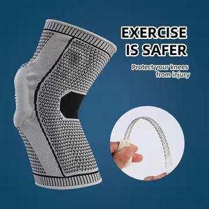 ที่รัดเข่าซิลิโคนกันลื่นมีสปริงบาร์ป้องกันขาและให้ความอบอุ่น - Product Image 6