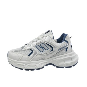 2025 estate nuova moda leggera <span class=keywords><strong>Sneakers</strong></span> bianche con suola spessa per le donne traspirante in Mesh stile coreano Casual altezza crescente - Product Image 6