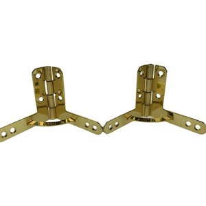 Charnière en fer en forme de 7 Guan Yan Wujin 43x50x10x90 degrés pour porte de placard - Product Image 1