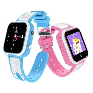 2023 global 4G SIM card 1.4 HD Touch Screen kids smart watch with gps and video call