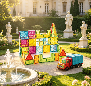 Offre Spéciale : Blocs Magnétiques en Plastique ABS <span class=keywords><strong>Color</strong></span>és pour Fenêtres – Briques <span class=keywords><strong>de</strong></span> Construction DIY Éducatives pour l'Apprentissage Précoce et le Jeu Créatif des Enfants (Jouets Eli) - Product Image 5