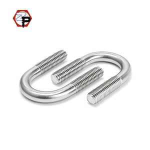 Din3570 U Loại Bu Lông Ống Kẹp Với Nut Tấm Thép Không Gỉ SS A2-70 A4-80 Hình Dạng U Bolt Fastener Nhà Sản Xuất - Product Image 2