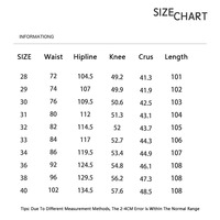 Pantalon en jean délavé coupe ample et large style rétro américain pour homme - Nouveau pantalon décontracté de marque haut de gamme et tendance