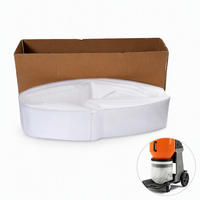 Système d'emballage continu robuste pour sacs pliables, attaches en cassette pour sacs poubelles sans fin, 4x20m, gaufrage durable, HDPE, modèle D357