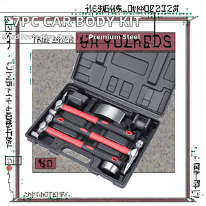 Kit de réparation de carrosserie automobile 7 pièces, ensemble de marteaux et outils de débosselage pour tôles - Product Image 2