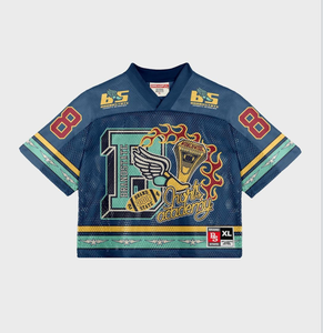 Tontons personnalisé grande taille maillot à manches courtes Hip Hop Streetwear séchage rapide léger respirant tricoté col en v Fitness numérique - Product Image 1