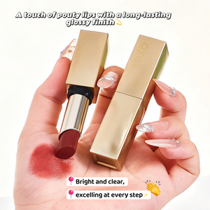 Silky Shine <b>Lipstick</b> Long Lasting Waterproof Moisturizing Lip Cream Distinct Luxury High Quality Romantic Rich Color Cosmetic - Product Image 6