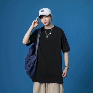 Custom Logo230gsm Oversized Printed T-shirt 100% Cotton Loose Sleeve Men's T-shirt - Product Image 1