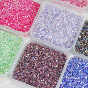 Hisenlee, 30 г, асимметричное стекло, 2-4 мм, массивные блестки, переливающиеся хлопья, квадратная коробка, эпоксидная смола, Рождественский Хэллоуин - Product Image 5