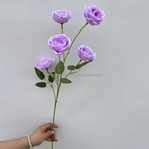 Luxueux Bouquet de pivoines à 5 têtes Real Touch Fleurs artificielles pour centres de table de cérémonie de <span class=keywords><strong>mariage</strong></span> et décor de table de réception - Product Image 5