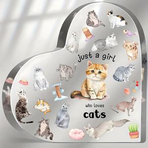 Transparent Heart Acrylic Hanging <b>Ornament</b>, Funny <b>Small</b> Animal Commemorative Decor Gift - Product Image 3