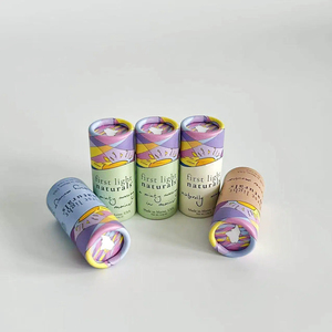 Tube en papier kraft avec revêtement verni UV, sans plastique, pour baume à lèvres, rouge à lèvres, déodorant, idéal pour les cosmétiques haut de gamme - Product Image 5