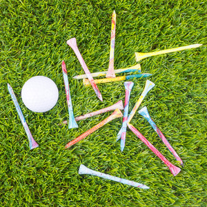 Colorful Wooden <b>Golf</b> Tees 83mm70mm Durable Practice Accessories For <b>Golf</b> Sports Trends - Product Image 3