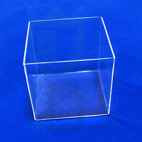 Plateaux en verre de quartz résistants aux hautes températures 1200°C et à la corrosion, récipients en verre de quartz