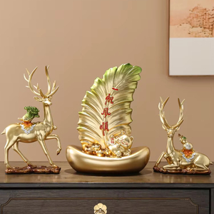 High-End <b>Resin</b> Crafts Smooth Sailing Ornament Folk Art Home Living Room TV Cabinet Wine Cabinet Decoration for Housewarming Gift - Product Image 1