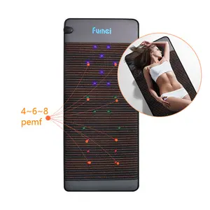 FUMEI Infrared Electric Thermal Therapy Crystal Pemf Bed Mat Red Light Far Infrared Photon Wave PEMF Mat
