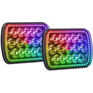 ไฟทำงาน LED RGB ขนาด 7 นิ้ว 45W ควบคุมผ่านแอปบลูทูธ สำหรับรถบรรทุกและรถ SUV - Product Image 1