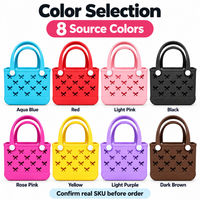 Sac fourre-tout de plage EVA Papillon 28x12x22cm, imperméable, couleur unie, perforé, pour voyages d'été et centres de villégiature, vente en gros