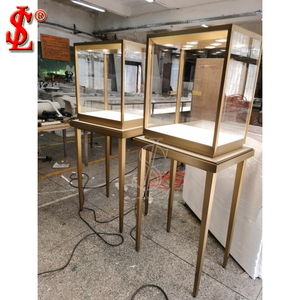 <span class=keywords><strong>Vitrina</strong></span> <span class=keywords><strong>de</strong></span> Joyería <span class=keywords><strong>de</strong></span> Alta Gama con Iluminación LED, <span class=keywords><strong>Vidrio</strong></span> Templado Ecológico, <span class=keywords><strong>Vitrina</strong></span> Pequeña para Joyería con Vista Completa para Tiendas Pop-Up - Product Image 1