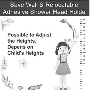Shower Head Holder Suction Cup Adjustable Shower Holder <b>Bracket</b> Swivel Shower Head Holder Chrome Design for Camping Home Hotel - Product Image 5