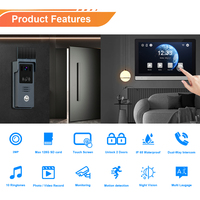 Système d'interphone vidéo sans fil WiFi 2,4 GHz, moniteur 7 pouces, réseau indépendant, installation facile, sécurité domestique
