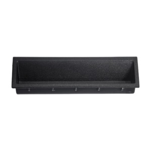 P2 Series Modern Large Size Rectangle <strong>Matte</strong> <strong>Black</strong> Plastic Snap-in Drawer &amp; Cabinet <strong>Door</strong> Handle Durable Recessed Pull School Use - Product Image 2
