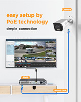 Système de caméra de sécurité IP 16 canaux, 12x 5MP, vision nocturne couleur, caméra PoE, audio bidirectionnel, accès à distance, kit NVR P2P, disque dur 4 To