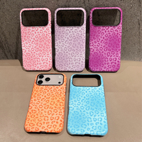 Coque de téléphone mate 2 en 1 à motif léopard pour iPhone 18 Pro Max 17 16 Pro 15 14 13, protection antichoc double couche