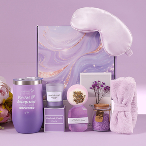 Cesto Regalo Romantico per Anniversario, Presente Caloroso e Delicato per Moglie, Fidanzata, Amata Partner, Kit per la Cura Personale - Product Image 1