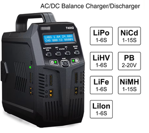 Chargeur/déchargeur double pour batterie Lipo AC/DC T200 T400 T100 pour drone Traxass RC, charge rapide - Product Image 3