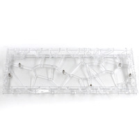 Coque de clavier en plastique creux à disposition 60% personnalisée, clavier à interrupteur magnétique