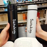 Thermos intelligent portable de 500 ml avec affichage de la température, en acier inoxydable 304 à double paroi, gobelet isotherme sous vide, bouteille d'eau personnalisable