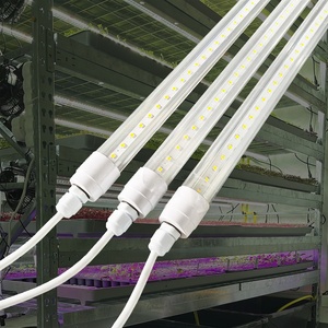 Lampes de culture LED T8 à spectre complet, étanches IP65, 10W 18W, 2FT 4FT 1.2M, pour la croissance du basilic - Product Image 5
