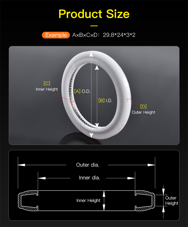 Startnow Laser Seal Ring O-ring Washer for Protective Windows Lens on Raytools AG Fiber Laser Head 1064nm BT240 BT230 PTFE White