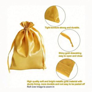 Bolsa de Joyería de Tela de Satén de Seda de Color Caramelo, Reutilizable, Portátil, con Logotipo Personalizado, Ecológica y de Alta Calidad - Product Image 6