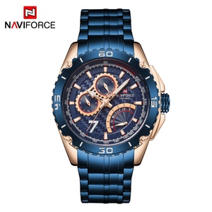 NAVIFORCE 9183 <b>Watch</b> Waterpoof Multifunction Mens Quartz <b>Watch</b> Stainless Steel - Product Image 1