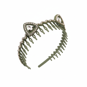 Tending Fashion per ragazze accessori per capelli eleganti orecchie di gatto cerchi per capelli con strass vendita calda all'ingrosso tessuto di cotone - Product Image 2