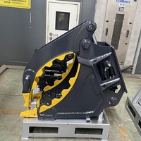 Godet à pouce haute résistance MONDE pour excavatrice avec entraînement hydraulique pour la préhension et le chargement de pierres brisées en carrière
