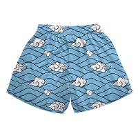Celana pendek poliester pria pakaian olahraga Digital sublimasi cetak kustom celana pendek basket menerima desain khusus