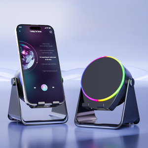 Smart Induction BT <b>Speaker</b> With RGB LED Lighting <b>Portable</b> Wireless and Music Player Stand BT088 Wireless BT - Product Image 2