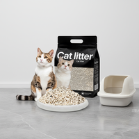 Litière pour chat biodégradable et écologique, contrôle des odeurs supplémentaire, 99 % sans poussière, vente en gros, antibactérienne, agglomération rapide, anti-poussière
