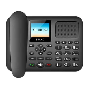 4G 3G 2g家庭办公Sim数字无绳电话带sd卡固定无线台式电话