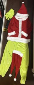 Disfraz de Navidad del <span class=keywords><strong>Grinch</strong></span> para Niños y Adultos Disfraz de Santa de Piel Verde de Lujo Conjunto de Ropa de Monstruo Navideño Disfraces de Cosplay - Product Image 6