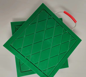 Подушка опоры крана из СВМПЭ на 80 тонн с ручкой, ударопрочная, для опорных стоек крана - Product Image 3