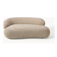 Canapé rond de style crème, forme irrégulière, pour villa, fonction de refroidissement