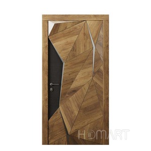 Puerta <span class=keywords><strong>de</strong></span> <span class=keywords><strong>Seguridad</strong></span> <span class=keywords><strong>de</strong></span> Lujo para Villa, Puerta Exterior <span class=keywords><strong>de</strong></span> Aluminio Blindada <span class=keywords><strong>con</strong></span> Cerradura Inteligente - Product Image 2